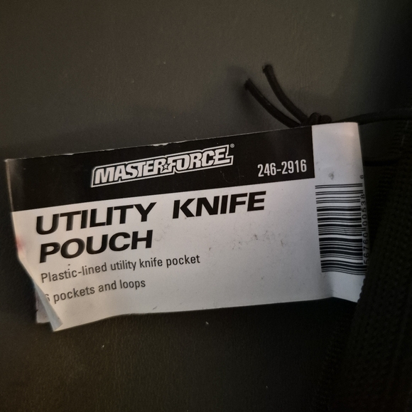 Utility Pouch for Utility Knifes - Black and Teal - Picture 2 of 2